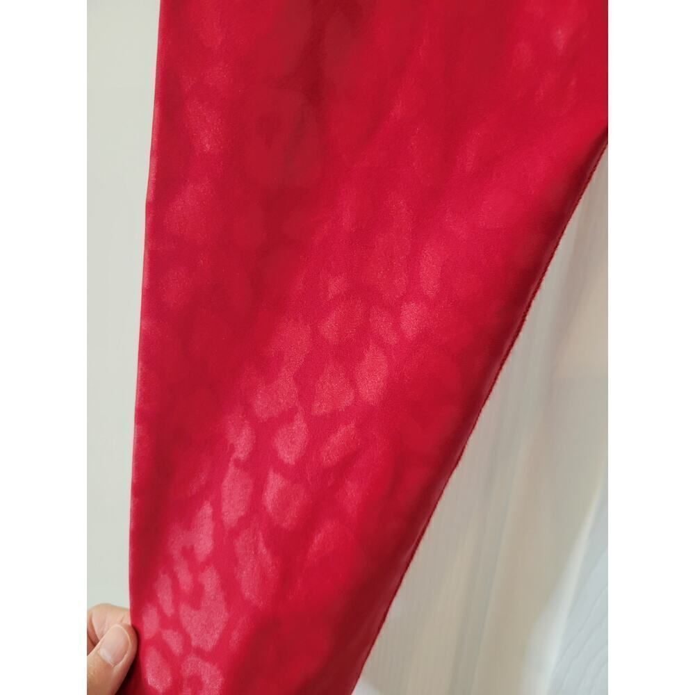 Carbon38 High Rise Full-length Legging In Leopard Takara Shine Red S - Picture 5 of 5